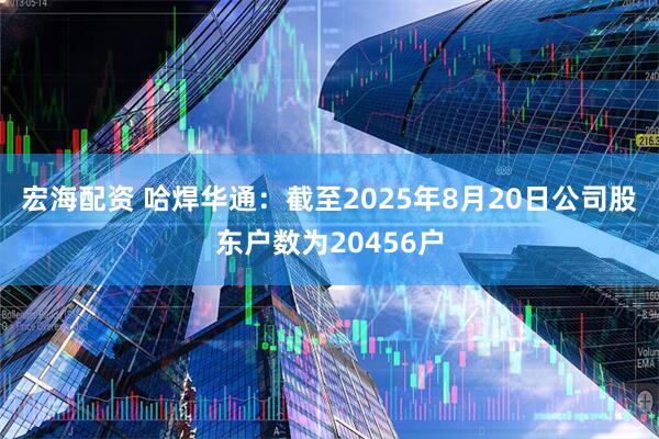 宏海配资 哈焊华通：截至2025年8月20日公司股东户数为20456户
